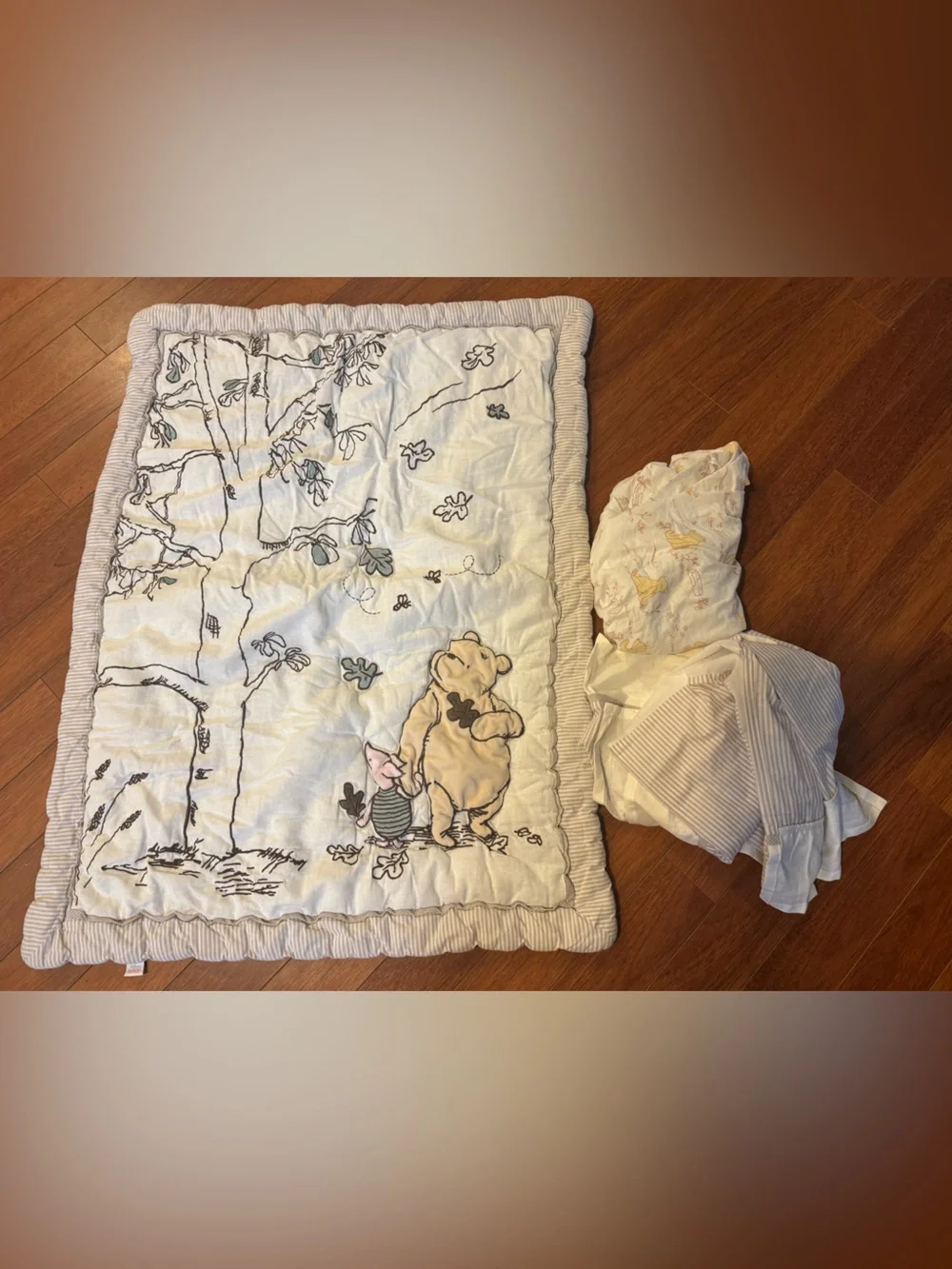 Disney Baby Storytime Pooh Lambs & Ivy Crib Nursery Bedding Set 6 pc